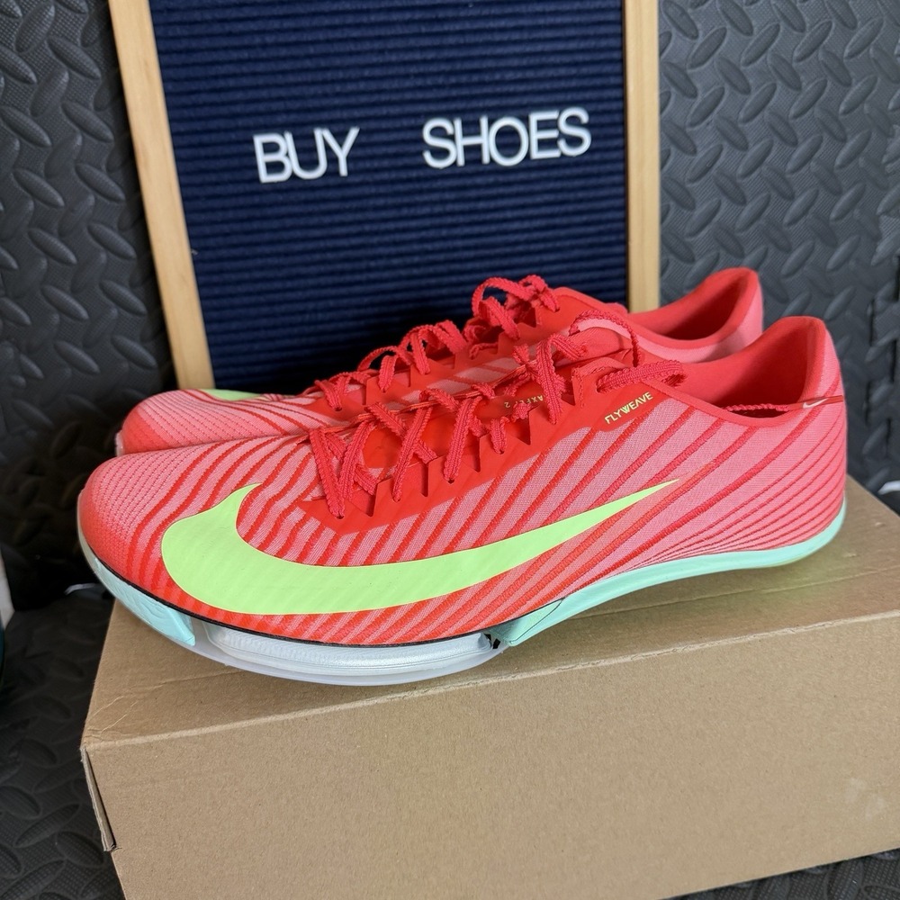 Nike Air Zoom Maxfly 2 Men Size 13 Bright Crimson‎ Track Spikes W/ Bag & Spikes